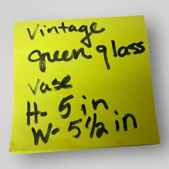 Vintage A.L.R.CO R 18 Green Glass | Planter | Vase | Bowl | 1950's - Picture 2 of 4